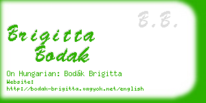 brigitta bodak business card